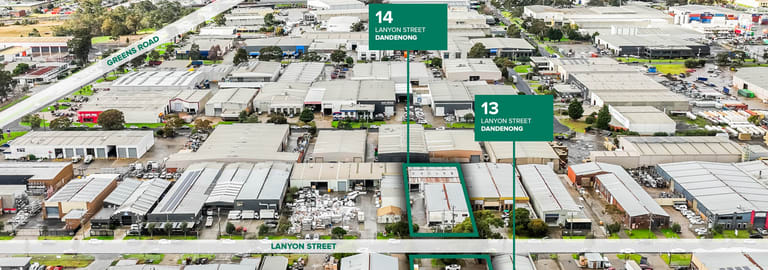 Factory, Warehouse & Industrial commercial property for sale at 13 & 14 Lanyon Street Dandenong South VIC 3175