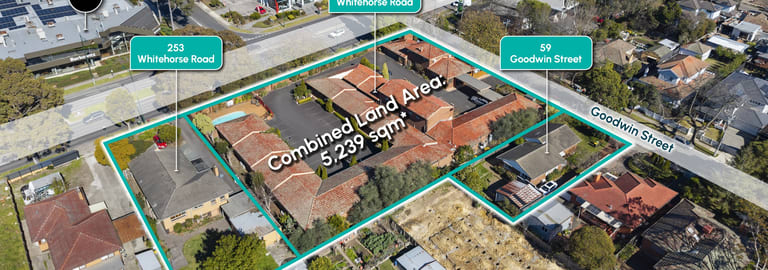 Development / Land commercial property for sale at 245-251 & 253 Whitehorse Road & 59 Goodwin Street Blackburn VIC 3130