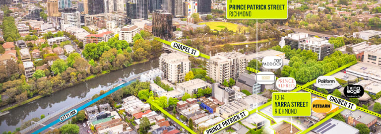 Development / Land commercial property for sale at 10-14 Yarra Street & 11 Prince Patrick Street Richmond VIC 3121