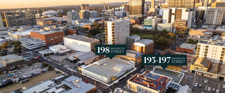 Development / Land commercial property for sale at 193-197 & 198 Waymouth Street Adelaide SA 5000