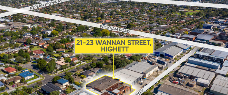 Factory, Warehouse & Industrial commercial property for sale at 21-23 Wannan Street Highett VIC 3190