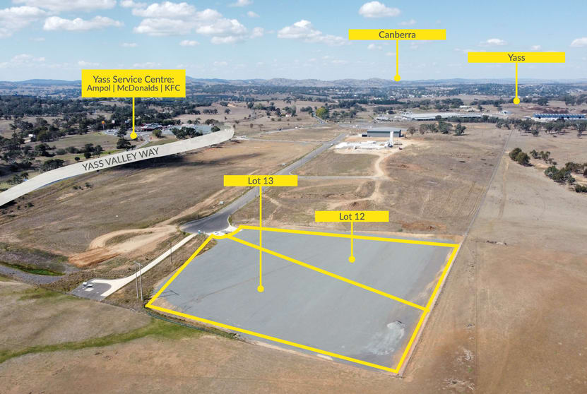 Click to view all images Lot 12 & Lot 13 Yass Industrial Park Yass NSW 2582 - Image 1