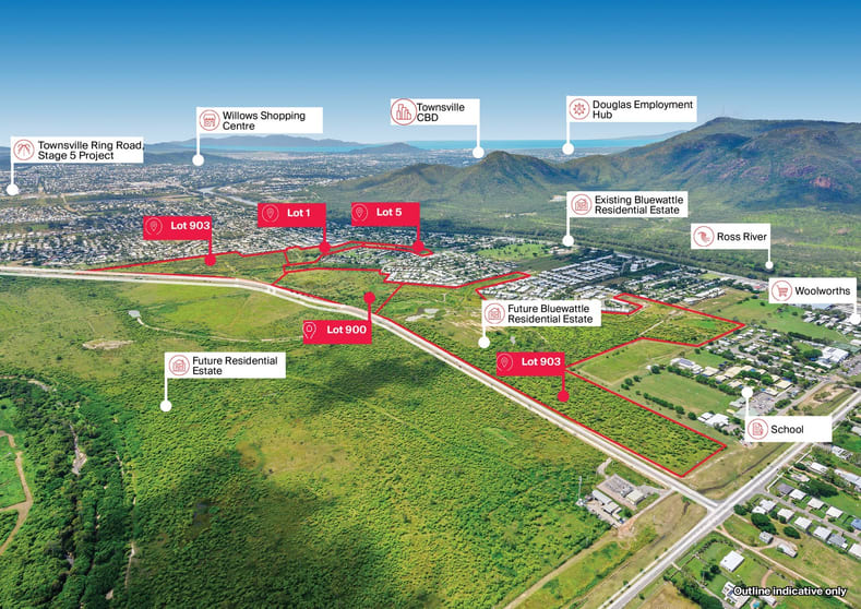 Click to view all images Englobo Development Bluewattle Residential Estate Rasmussen QLD 4815 - Image 1