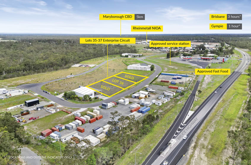 Click to view all images Lots 35-37 Enterprise Circuit Maryborough West QLD 4650 - Image 1
