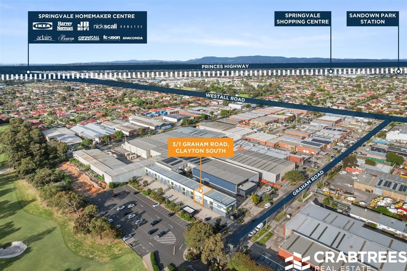 Factory, Warehouse & Industrial commercial property for sale at 3/1 Graham Road Clayton South VIC 3169 Factory, Warehouse & Industrial commercial property for sale at 3/1 Graham Road Clayton South VIC 3169