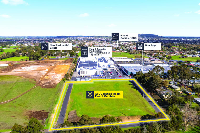Development / Land commercial property for sale at 12-20 Bishop Road Mount Gambier SA 5290 Development / Land commercial property for sale at 12-20 Bishop Road Mount Gambier SA 5290