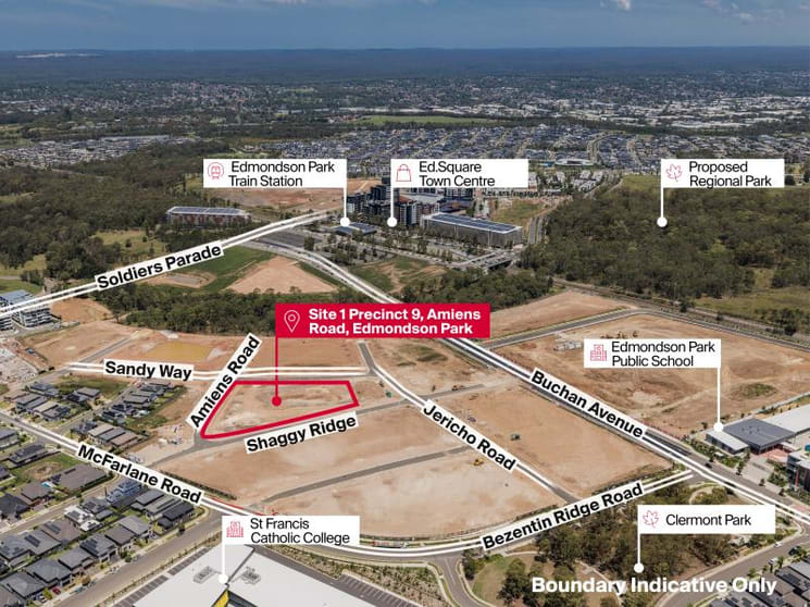 Development / Land commercial property sold at Site 1 Precinct 9 Amiens Road Edmondson Park NSW 2174