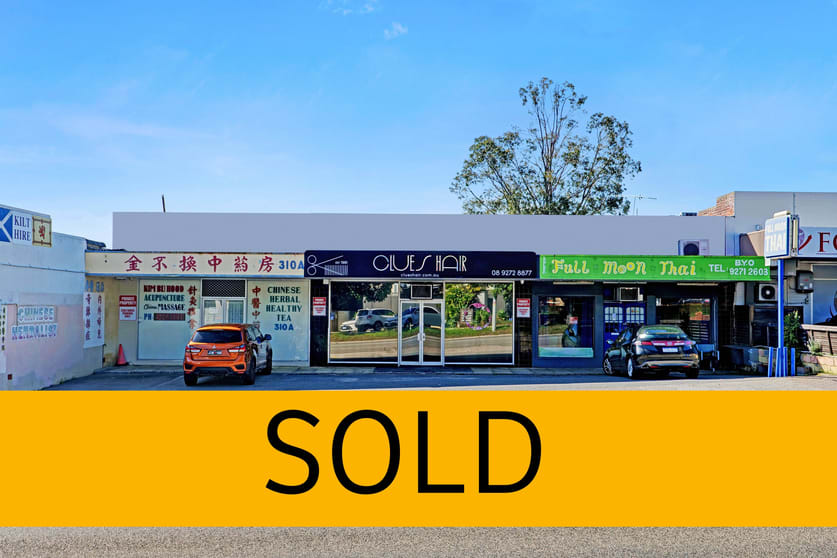 Shop & Retail commercial property sold at 310-312 Walcott Street Menora WA 6050