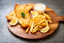 Fish & Chips Inside Busy Train Station Fish & Chips Inside Busy Train Station