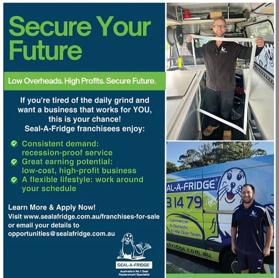 Mobile Commercial and Domestic Fridge Seal Business Opportunity Queensland Mobile Commercial and Domestic Fridge Seal Business Opportunity Queensland