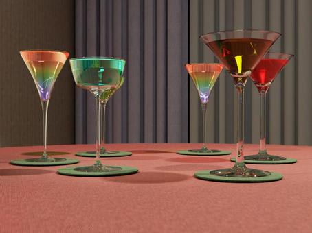Cocktails on the table
