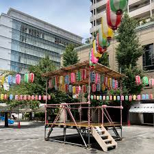 Cooling-off Bon Odori Festival in Kyobashi Park