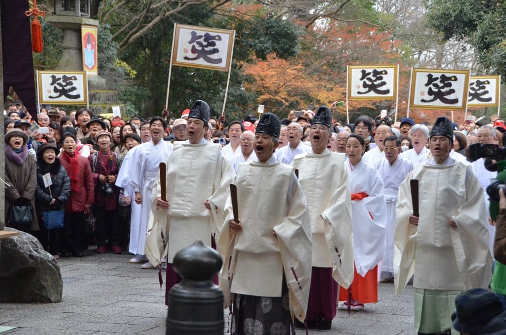 Shimenawa-kake Shinto Ritual