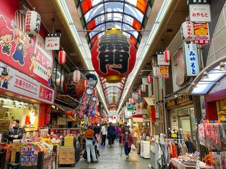 Kuromon Market in Osaka