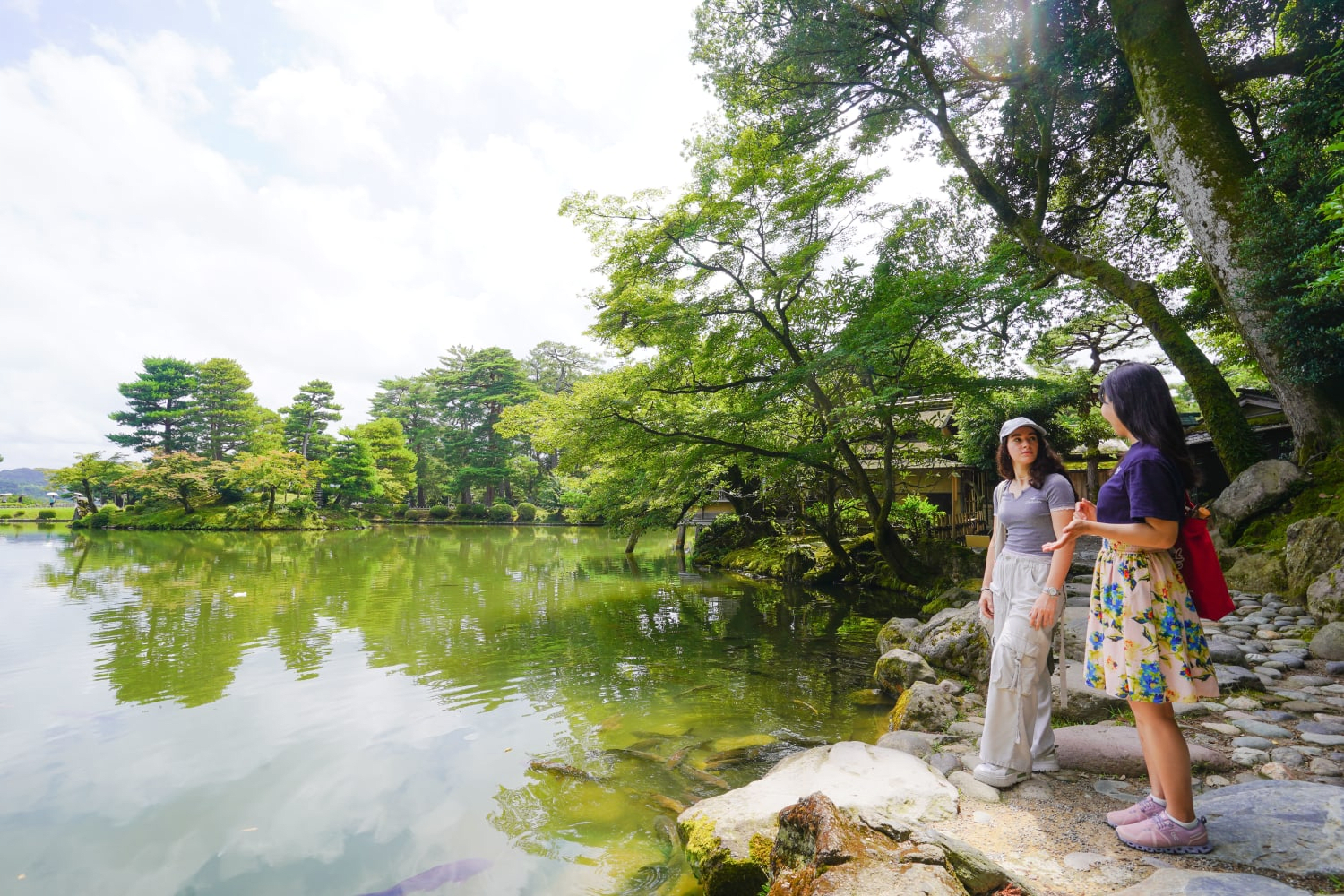 Leisurely Stroll Through Beautiful Japanese Gardens Surrounded by Nature