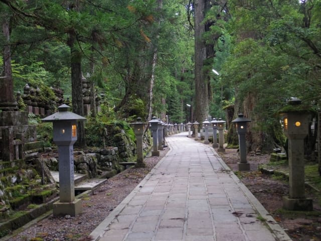 Memorial Monuments Lining the Approach