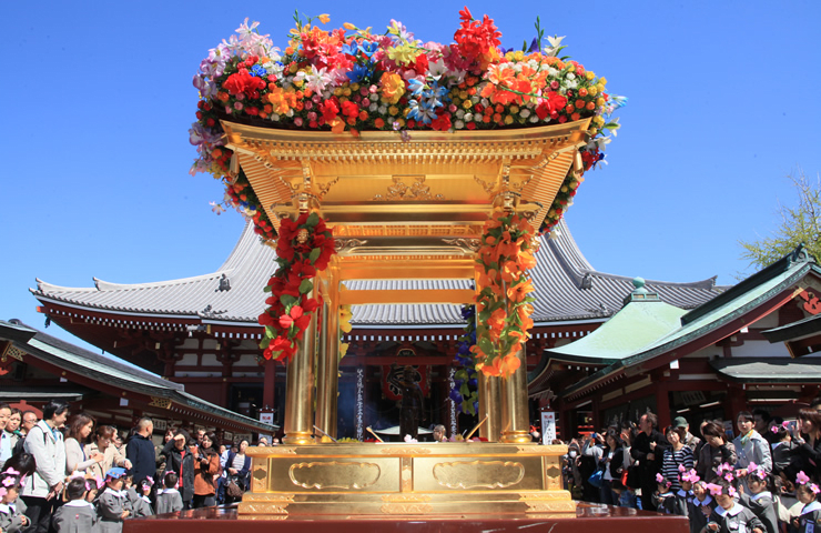 Sensoji Temple's Flower Festival