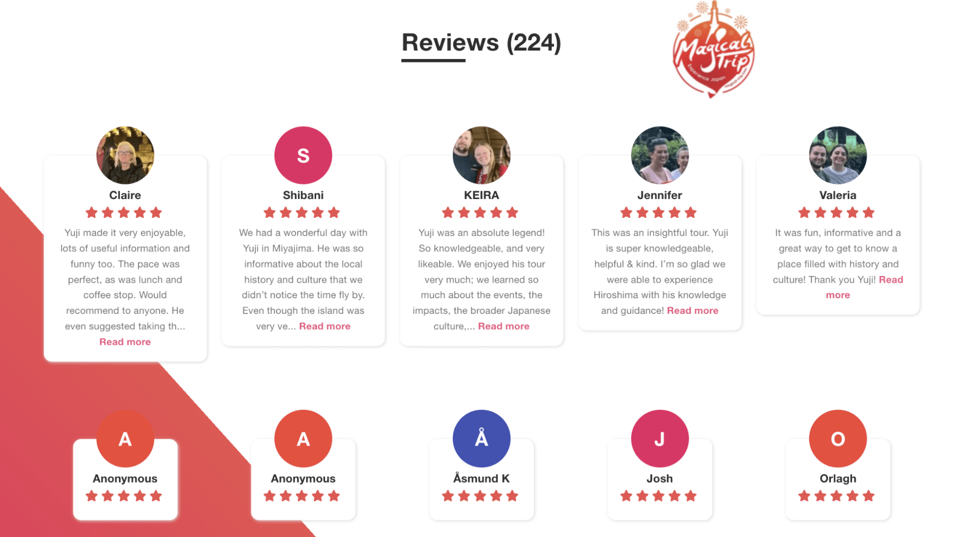 You Can Check Individual Tour Guide Ratings and Participant Reviews in Advance