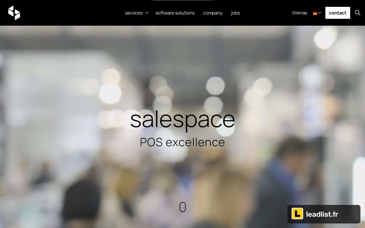 Page d'accueil du site de Salespace