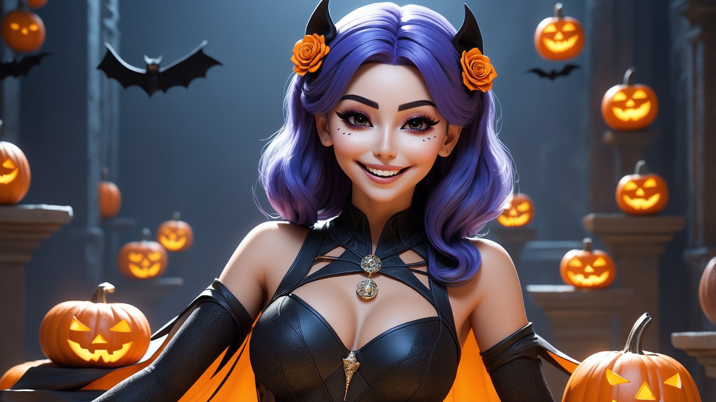 Leonardo AI | Athena Character Reference | Happy Halloween!