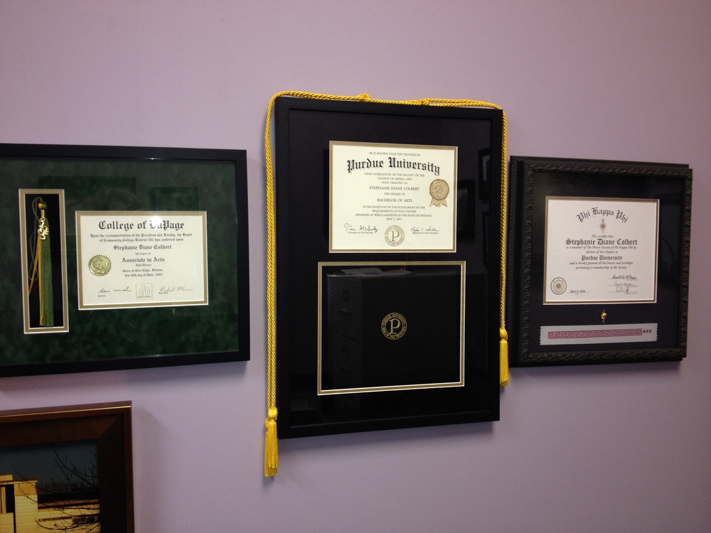 High School or College Diploma & Certificate Framing Naperville