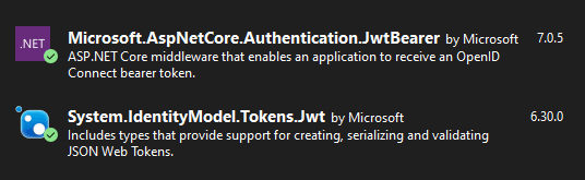 C# JWT Authentication .NET 6