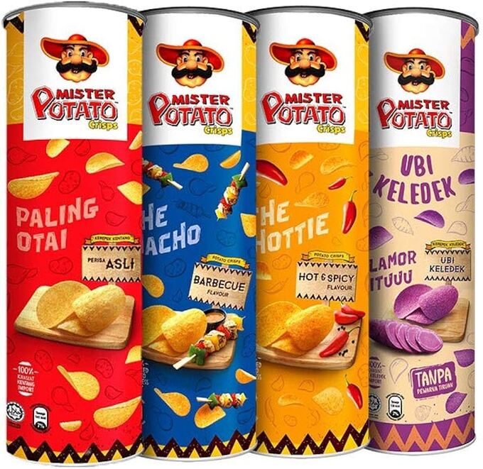 MISTER POTATO CRISPS 160G HOT & SPICY