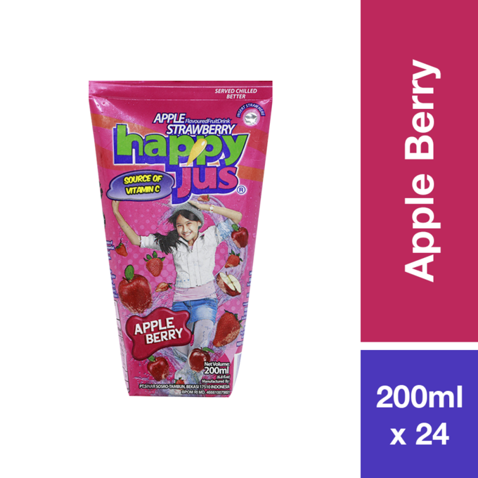 HAPPY JUS 200ML APPLE BERRY