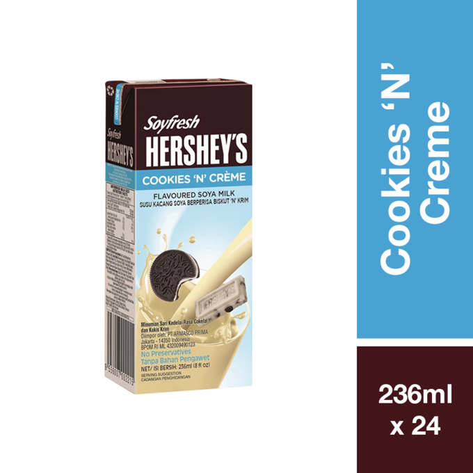 HERSHEYS SOYFRESH COOKIE&CREME 236ML