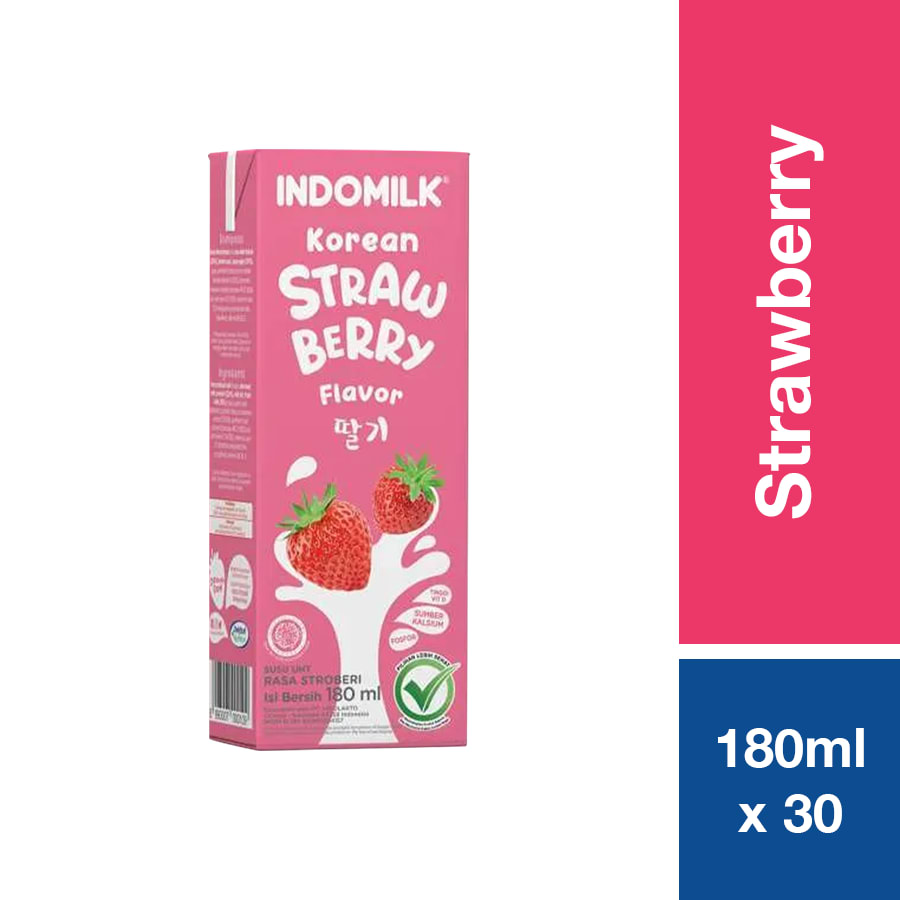 INDOMILK UHT STRAWBERRY 180ML