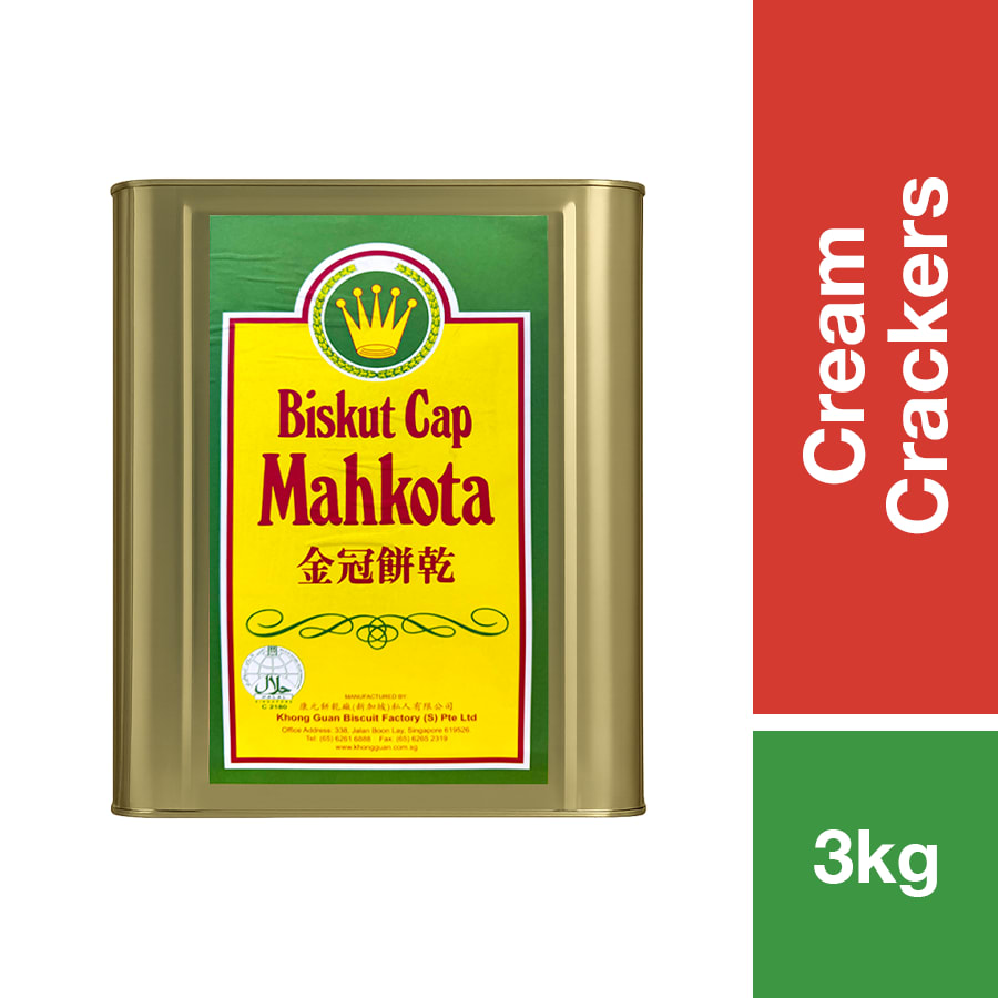 MAHKOTA CREAM CRACKERS 3KG