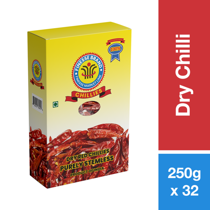 DRY CHILLI STEMLESS FINESSE 250G