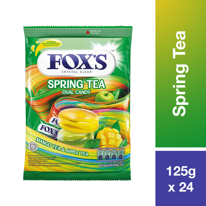 FOXS CANDY SPRING TEA PACKET 125G