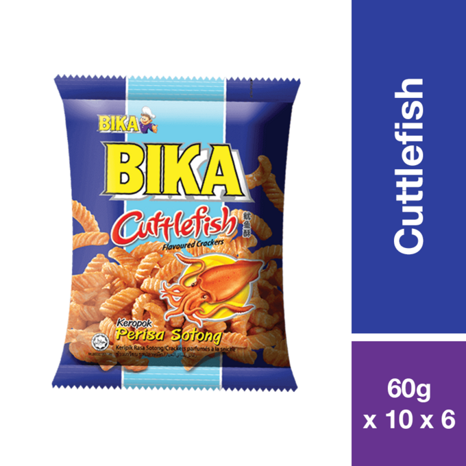 BIKA CUTTLEFISH CRACKERS 60G