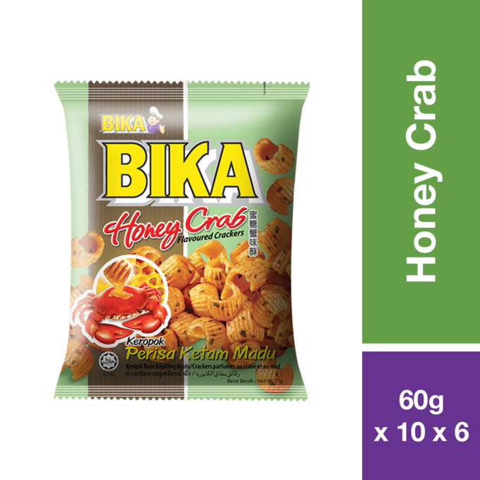 BIKA HONEY CRAB CRACKERS 60G