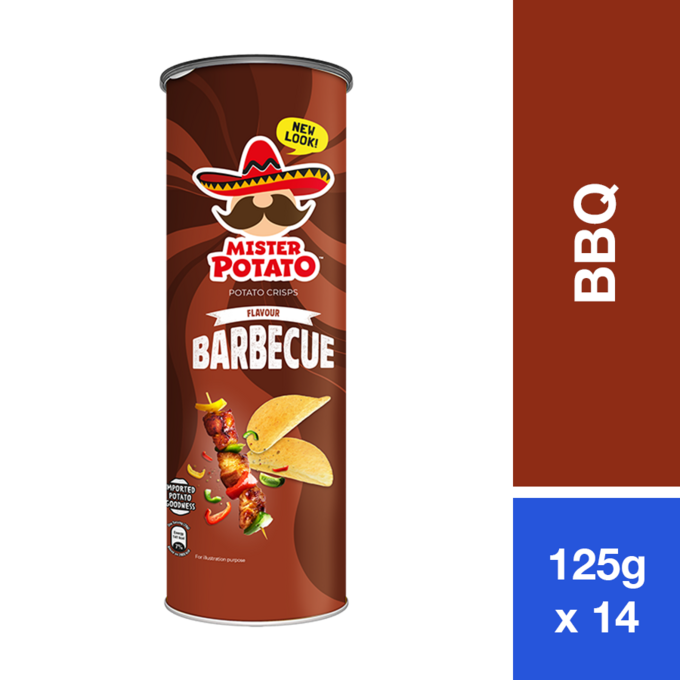 MISTER POTATO CRISPS 125G BBQ