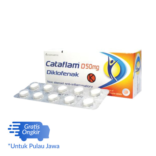 Cataflam Dispersible 50 Mg 10 Tablet Manfaat Kandungan Dosis Dan Efek Samping