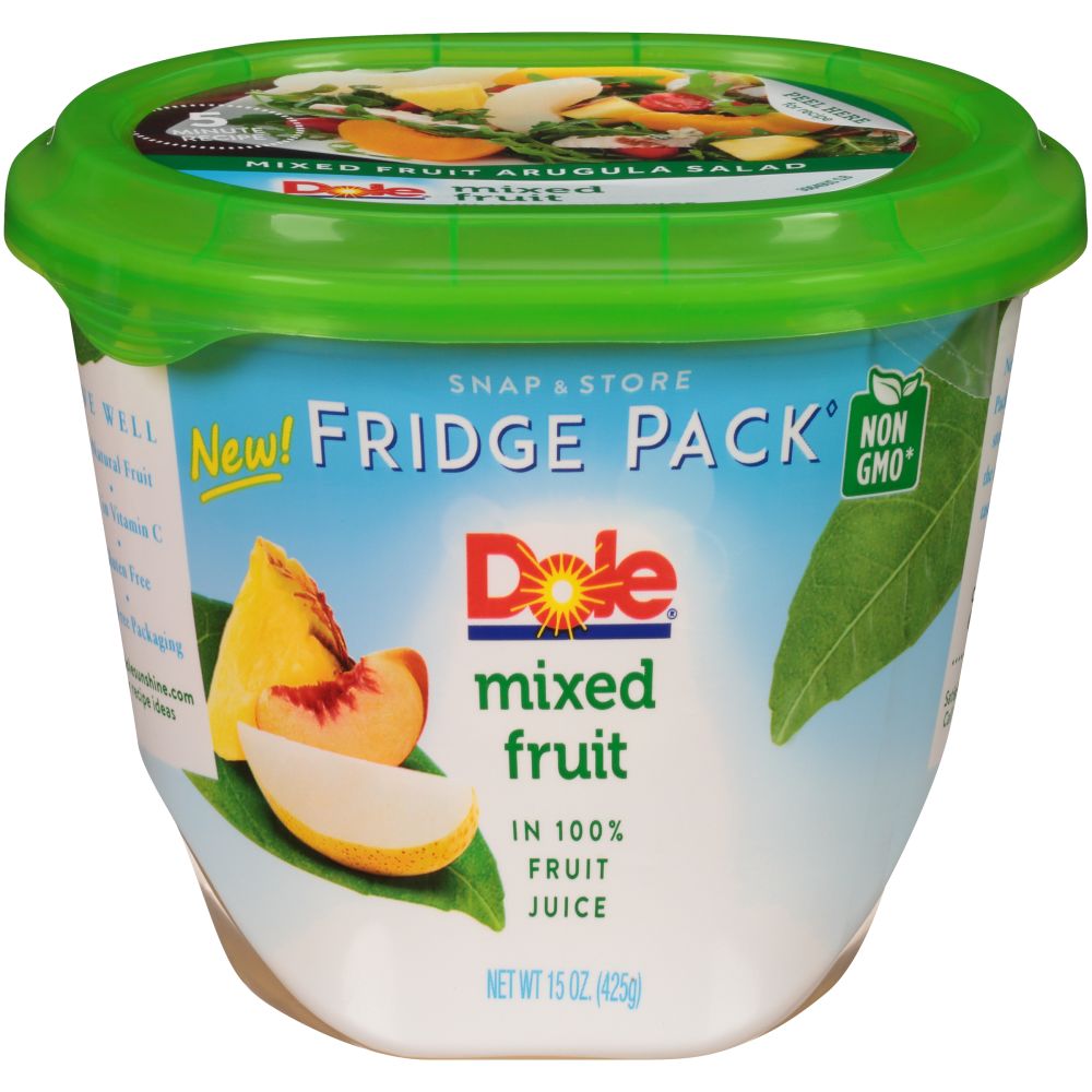 Dole - Dole, Fridge Pack Mixed Fruit in 100% Fruit Juice (15 oz), Shop