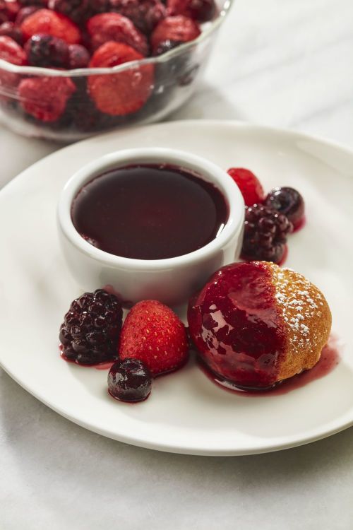 Blackberry Poffertjes (Mini Pancakes)