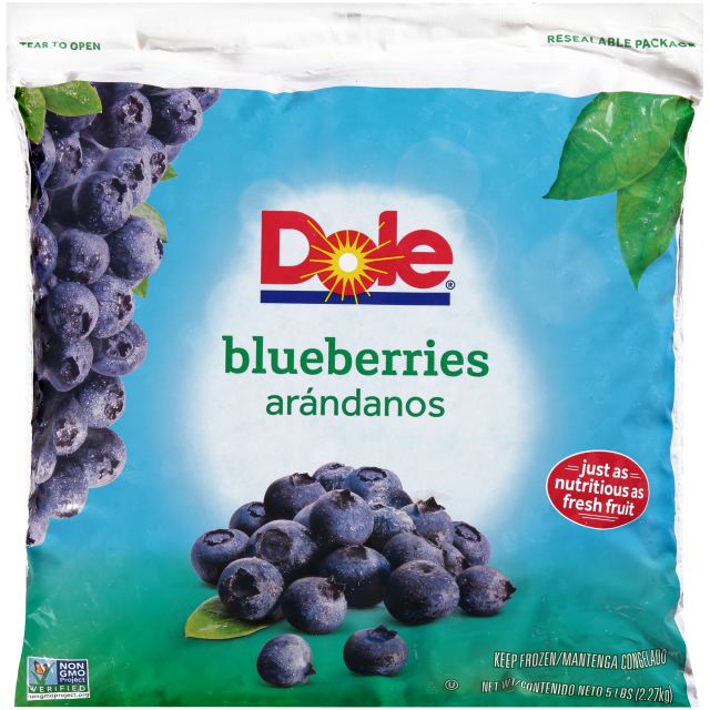 DOLE Blueberries, Whole IQF 2/5# 