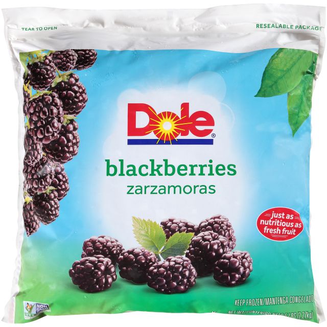 DOLE Blackberries, Whole IQF 2/5# 