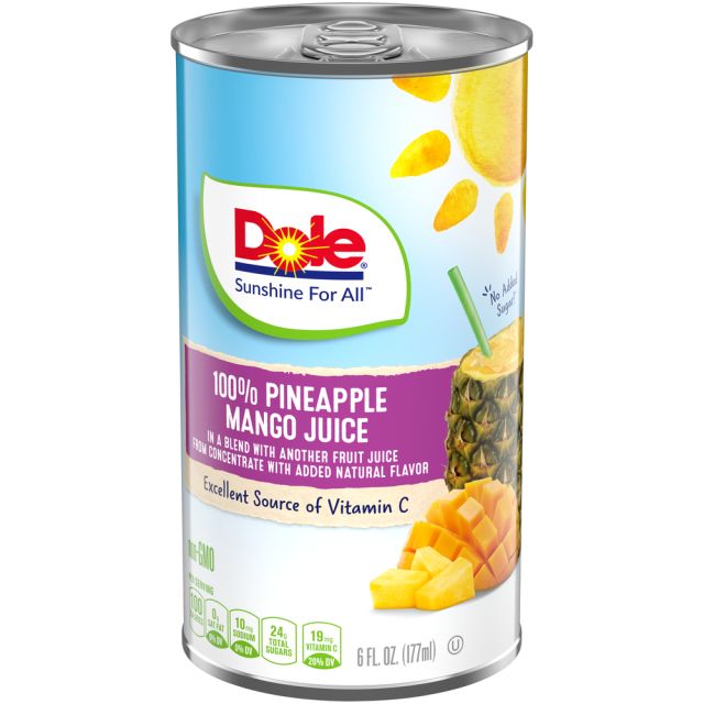 6/6 oz. 100% Pineapple Mango Juice