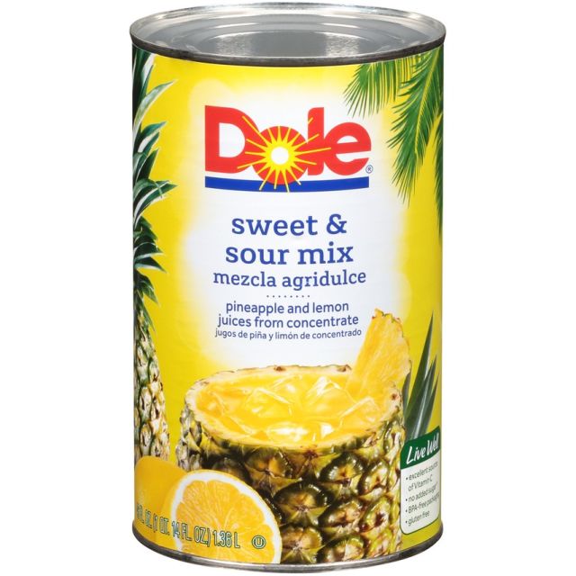 DOLE 100% Sweet and Sour Juice Mix 12/46oz 