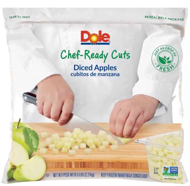 DOLE® Chef-Ready Cuts Diced Apple IQF 2/5# 
