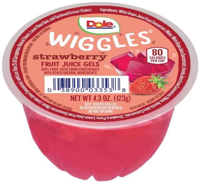 DOLE Wiggles Strawberry Fruit Juice Gels 36/4.3oz