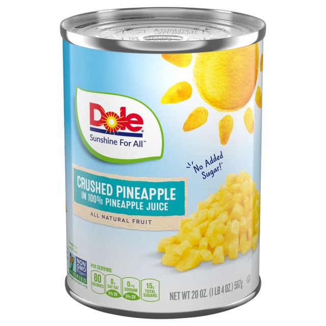 DOLE Crushed Pineapple in Juice 12/20oz 