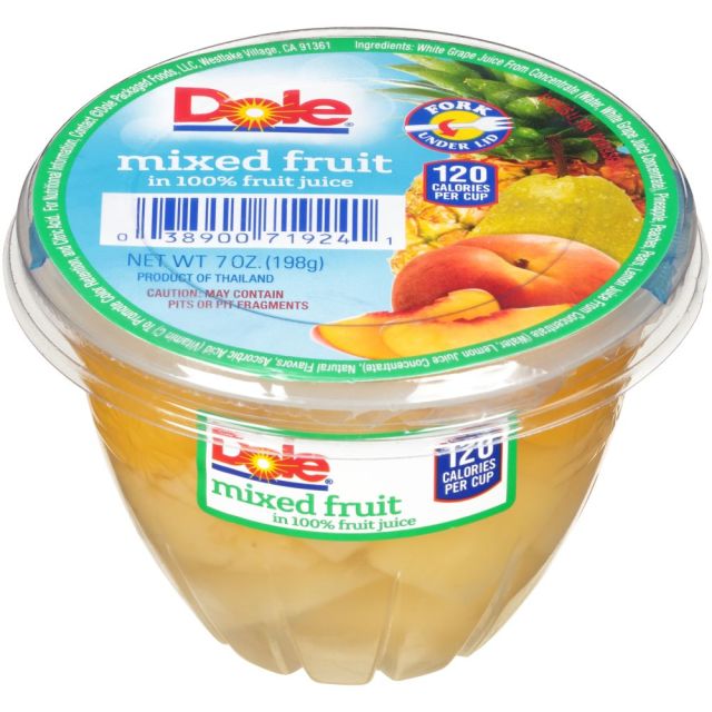 DOLE Fruit Bowls® Mixed Fruit in 100% Juice 12/7oz