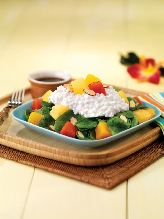 Tropical Fruit Spinach Salad