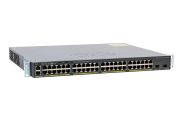 Cisco Catalyst WS-C2960X-48FPD-L Switch Base OS, Port-Side Air Intake