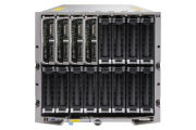 Front view of Dell PowerEdge M1000e with 4 x M630 and No Hard Drives Installed